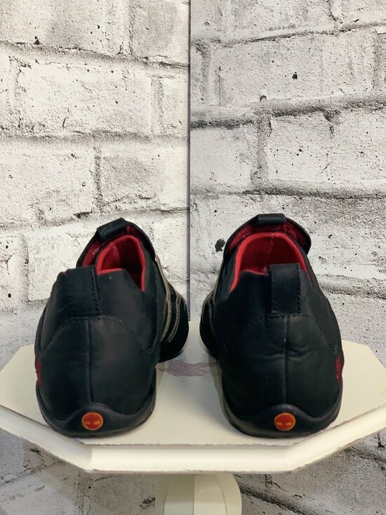 Timberland Sneakers Driving Shoes Women's 9.5 M Black Leather Comforia Slip On - Picture 6 of 9